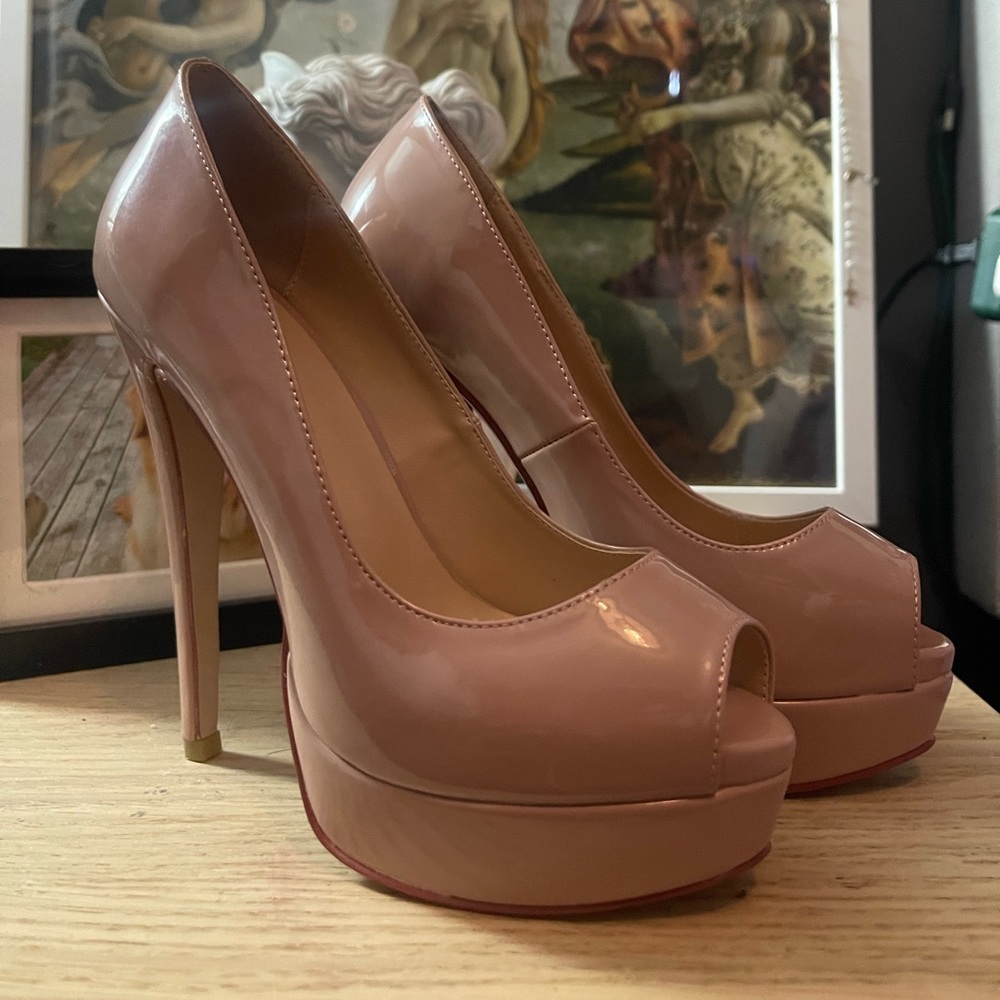 6” never used nude heels